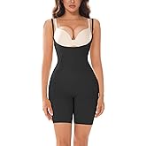 Open Bust Shapewear Bodysuits for Women Tummy Control Mid-thigh Slimmer Butt Lifting Body Shaper