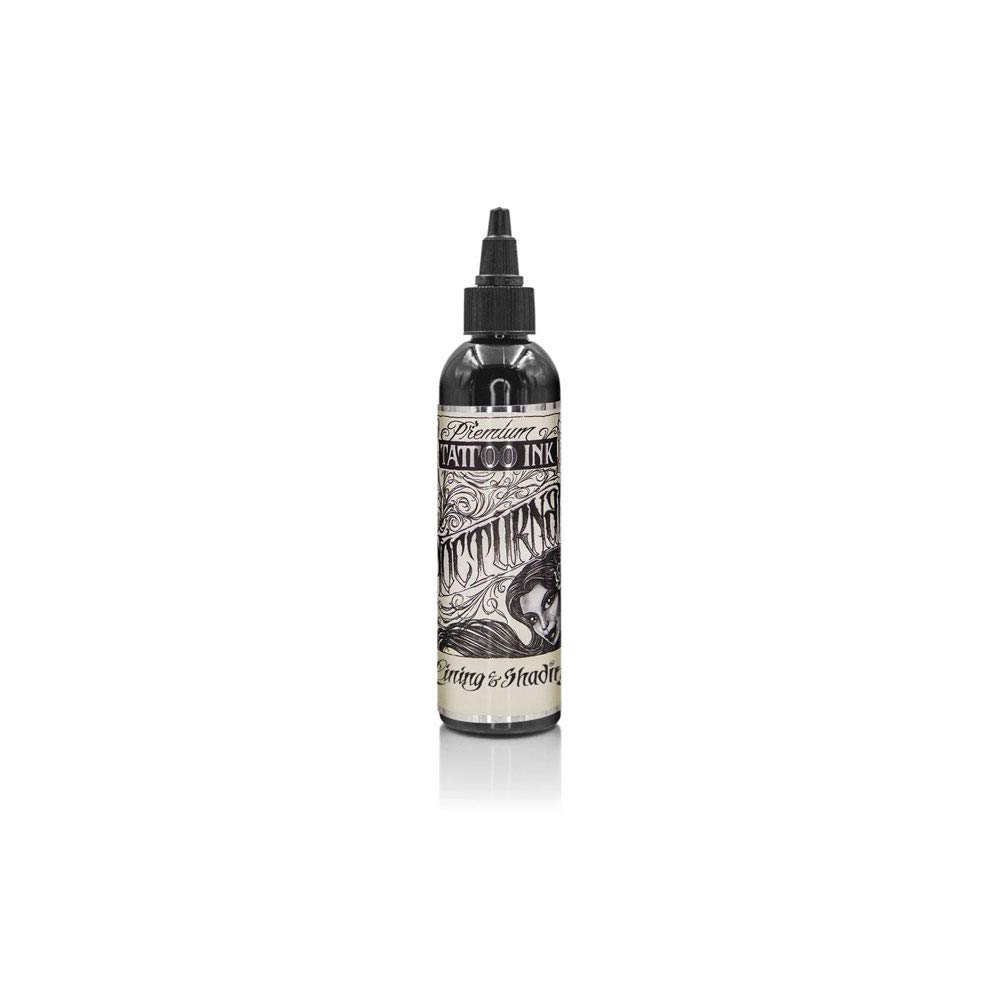 Lining & Shading Black - Nocturnal Tattoo Ink - Pick Your Size 1oz, 2oz, 4oz, or 8oz Bottle-Lining &