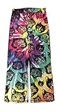 Kitty Cat Heads Tie Dye Knit Graphic Sleep Lounge Pants - Small