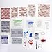 Compact Family Travel First Aid Kit 85-Piece Medical Supplies with Bonus Bravery Stickers for Car RV Accessories and Ideal for Hiking, Camping and Kids