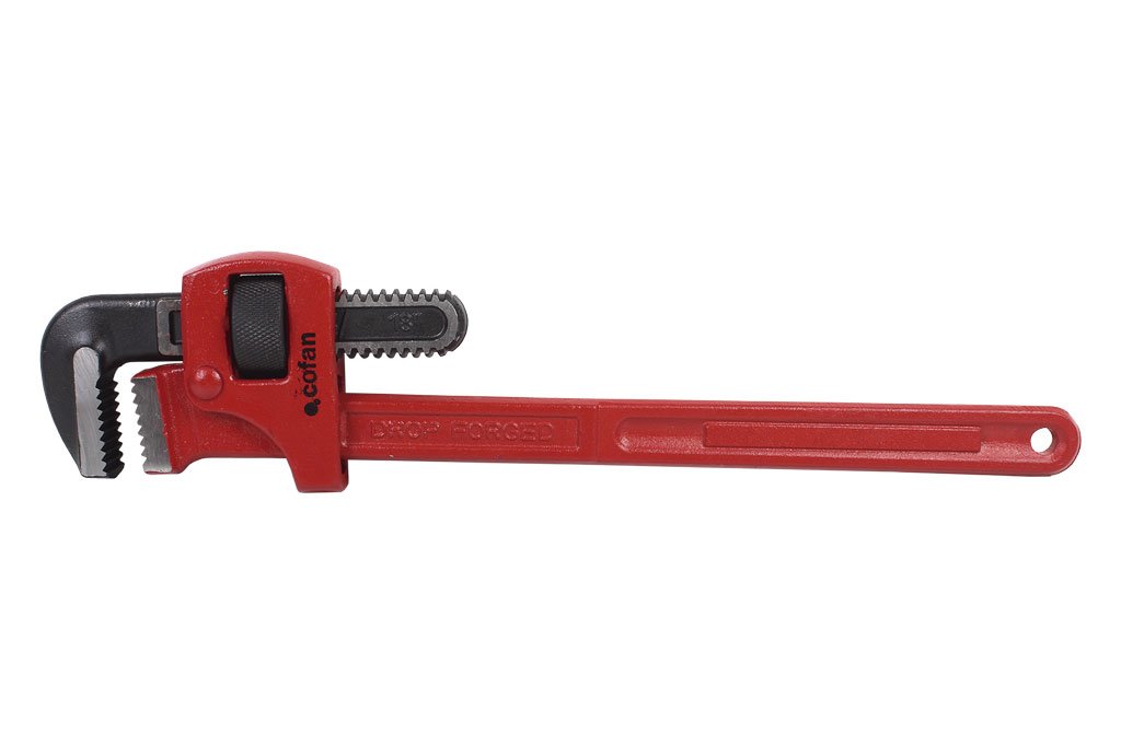 Cofan Reinforced Stillson Wrench for Standard Tube | Various Sizes | Key Opening in Various Sizes