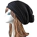 Women Hat,Haoricu Women Fashion Knit Winter Warm Women Men Beanie Hat Baggy Unisex Ski Cap Skull (Black)