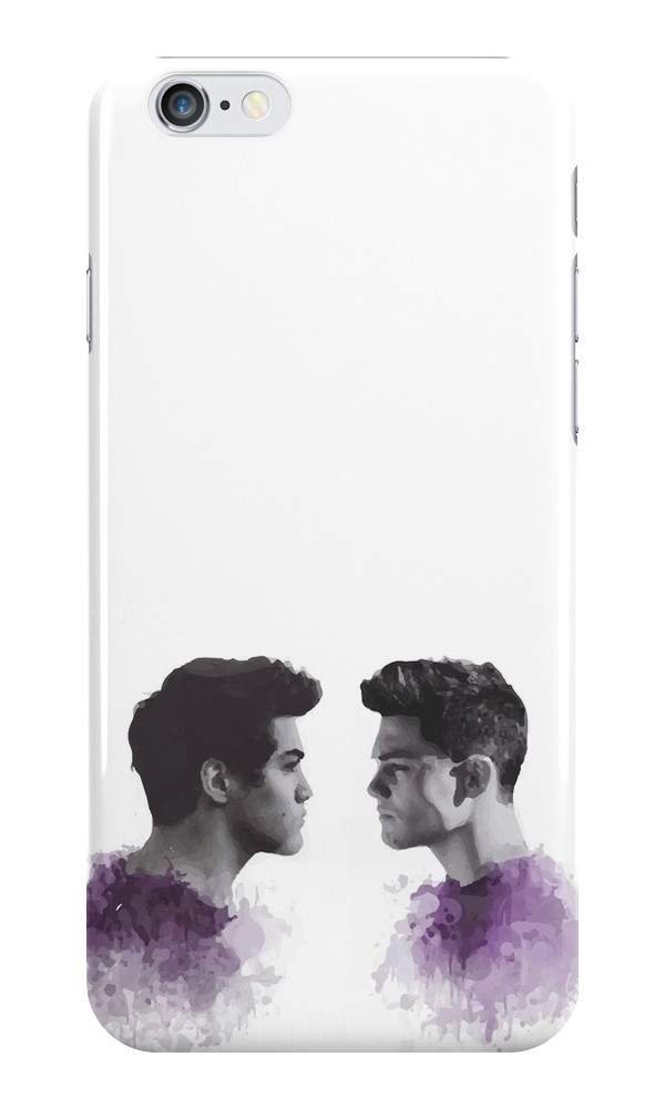 The Dolan Twins Phone Case - Ethan Dolan & Grayson Dolan Watercolour Cartoon - Hard Plastic, Snap-On Case - Fun Cases - iPhone 5 / 5s / SE