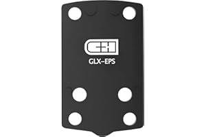 C+H Precision Red Dot Mounting Plate Compatible with Glock 43X/48 MOS and Holosun EPS, EPS Carry, SCS Carry | Made in The USA
