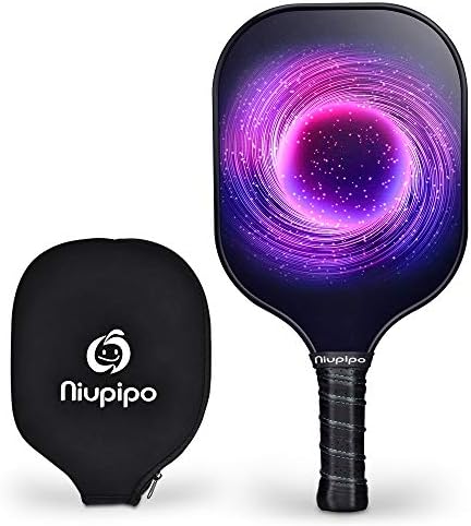 Pickleball Paddle, Composite Pickleball Racket Polypropylene Honeycomb Core Fiberglass Face Ultra Cushion 4.5In Grip 8.1oz Indoor Outdoor with Pickleball Paddles Cover, USAPA Pickleball Paddle