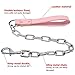 Didog 28 inch Length Heavy Duty Anti-bite Dog Giant Chain Leash with Leather Handle