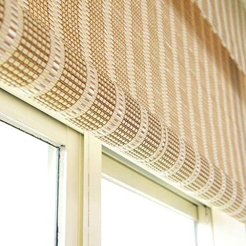 バルコニーの仕切りカーテン 昇降ローラーブラインド防水竹ブラインドカビ証明屋内と屋外のカーテンカスタマイズ可能なサイズのパーティションのドア シェード竹のブラインド Size 1x160cm 47inx63in