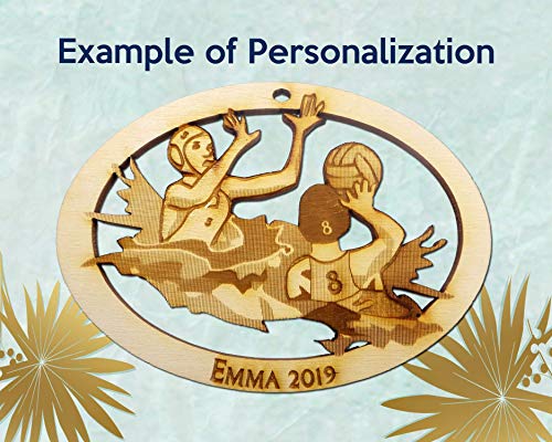 Personalized Mens Water Polo Ornament