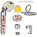Aspior High Pressure Shower Head Vitamin C Ionic Handheld Shower Filter with Hose Chlorine Fluoride Removal Hard Water Softener Showhead Filters System Set（Silver,Transparent）