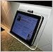 The Original Patented Kitchen iPad Rack / Holder for all iPads, Tablet PC's and cookbooks too (SuperClear Acrylic)