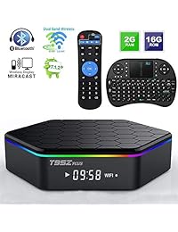Android tv Box T95Z Plus Android 7.1.2 TV Box Amlogic S912 Octa Core, 2.4   5.8G Dual Band Wi Fi   1000M Ethernet 4K HD Smart TV Box Android Box Mini PC con teclado inalámbrico remoto