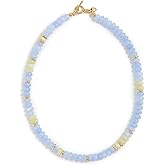 MAYAMAR Women's Beaded Stone Stacker Necklace