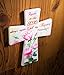 Juvale Religious Cross Ornament with Bible Quotes, Home Decor and Church (7.5 x 4.9 in)