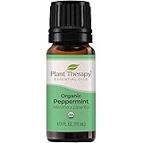 Plant Therapy Organic Peppermint Essential Oil 100% Pure, USDA Certified Organic, Undiluted, Natural Aromatherapy, Therapeuti