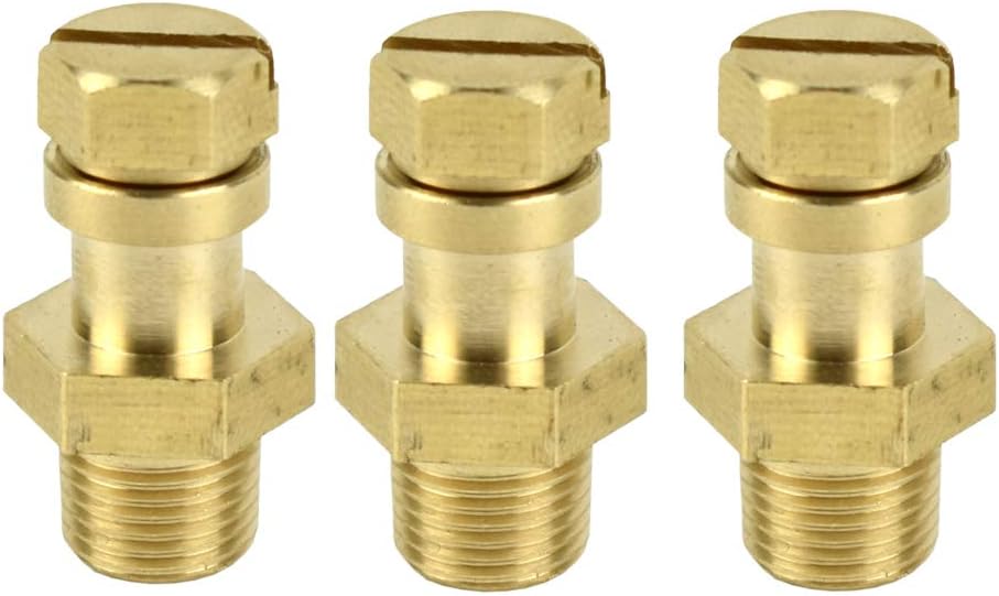 Arctic Hayes 664040 Pressure Test Nipples 3-Piece Brass Set