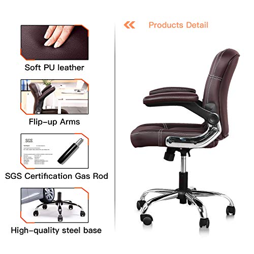 Myka's Ergonomic Leather Executive Office Chair High Back Computer