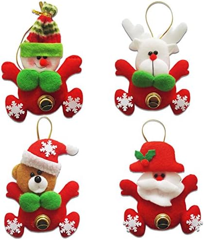 24pcs/lot Christmas Decorations Santa Claus Pendants Gifts Toy Crafts Adornos De Navidad Para Casa