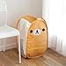 Wei Long Cute Relax Bear Brown Foldable Laundry Toys Tidy Clothes Socks Basket Storage Bag (3)