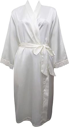 white satin dressing gown uk