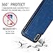 iPhone Xs Max Wallet Case, iPhone Xs Max Case with Credit Card Holder, Shuyo Premium Leather Kickstand Durable Shockproof Protective Cover for iPhone Xs Max (6.5 Inch) - Blue