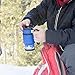 Double Shot 3.0 French Press Travel Coffee Mug, 16 oz - Brü-Stop Technology with Storage Base and Spill Proof Lid - Stainless Steel with Non-Slip Texture - Mountain Lake Blue