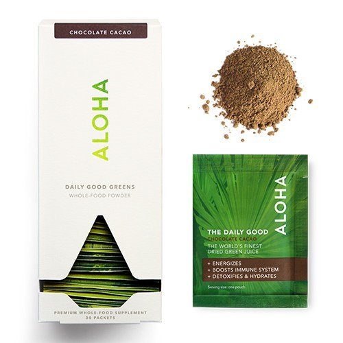 ALOHA Organic Superfood Greens, Chocolate Flavor, 15 Pouches