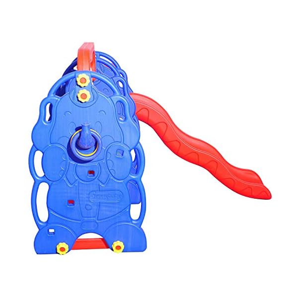 HOMCOM Kinderrutsche Kinder Rutsche Spielzeug Slide Gartenrutsche Babyrutsche (Elefantrutsche mit Schaukel) – Bild 5