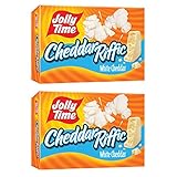 Jolly Time Cheddar Riffic White Cheddar Microwave Popcorn, 3 Count Boxes (Pack of 2 Boxes)