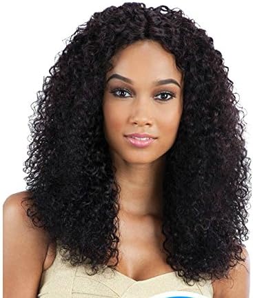 14"-16" Kinky Curly Wig Long Layered Darkest Brown Mocha Brown Blonde Looking Natural for Regular Wear or Halloween Party Cosplay Heat Friendly Fire Resistant Kanekalon (Bonus: 2 Wig Caps Provided)