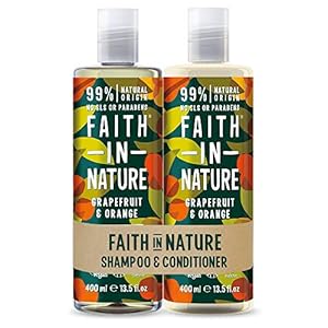 Faith-in-Nature-Natural-Grapefruit-Orange-Shampoo-Conditioner-Set-Invigorating-Vegan-Cruelty-Free-Parabens-and-SLS-Free-for-Normal-to-Oily-Hair-2-x-400ml Faith In Nature Natural Grapefruit and Orange Shampoo and Conditioner Set, Invigorating, Vegan and Cruelty Free, No SLS…