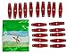 GM&BW Professional Slingshot Pouch Made from Microfiber Leather-Suitable for Flat Resistance Bands or 2 Strands Resitence Elastic Tubes- Matched Slingshot Ammo 8 to 12mm- Pack of 30pc