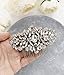 Wedding Hair Accessories Bridal Hair Comb Silver Crystal Rhinestone Classic Elegant Hair Pin Headpiece - For Brides and Bridesmaids - The White Toolbox