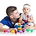 Sumind 24 Pieces Egg Shaker Set Easter Eggs Maracas Eggs Musical Eggs Plastic Eggs for Easter Party Favours Party Supplies Musical Toys, 6 Colors