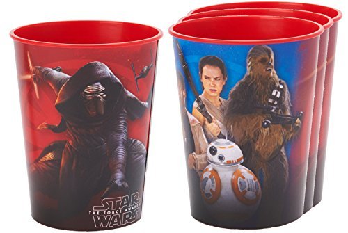 Star Wars Plastic Reusable Cups 16 Oz (4 Pack)