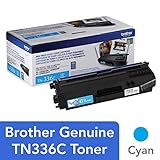 Brother Genuine High Yield Toner Cartridge, TN336C, Replacement Cyan Toner, Page Yield Up To 3,500 Pages, Amazon Dash Replenishment Cartridge, TN336
