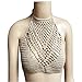 Beach Bra, gloednApple Women Summer Halter Knitted Crop Top Crochet Beach Bikini Bra (Khaki)