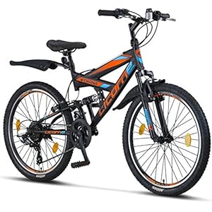 Licorne Bike Strong V Premium mountainbike in 24 en 26 inch, fiets voor jongens, meisjes, dames en heren, 21…