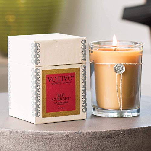 Votivo Red Currant 16.2 oz Large Candle - 110 Hour Lifetime Burn Time - Thumbnail 5