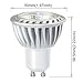 GU10 Led Light bulbs 50W Equivalent, 100% Aluminum Reflector 2700K Warm White, 40 Degree Beam Angle, CRI>85, Pack of 6