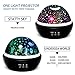 Colorful Undersea World/Star Night Light Projector for Kids, Baby Nursery Night Lamp 8 Colors Rotating Lights, Best for Children's Toddler's Gift to Stimulate Curiosity and Imagination Black
