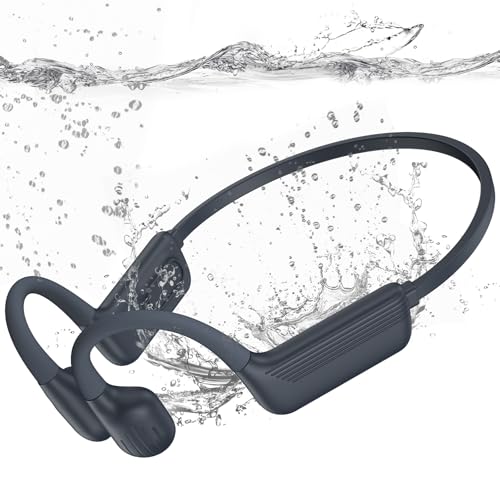 LiteSurge Bone Conduction Swim Headphones Dark Gray