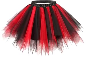 Sinalty Layered Tutu Skirt Tulle Dance Tutu Ballet Skirts Festival Tutu Costume for Women and Girls