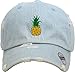 KBSV-024 LDM Daddy Dad Hat Pineapple Vacation Baseball Cap Vintage Distressed Classic Polo Style Adjustable