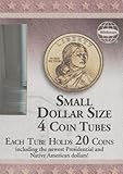 Small Dollar Size Coin Tubes: Each Tube Holds 20 Coins Including the Newest Presidential and Native by 