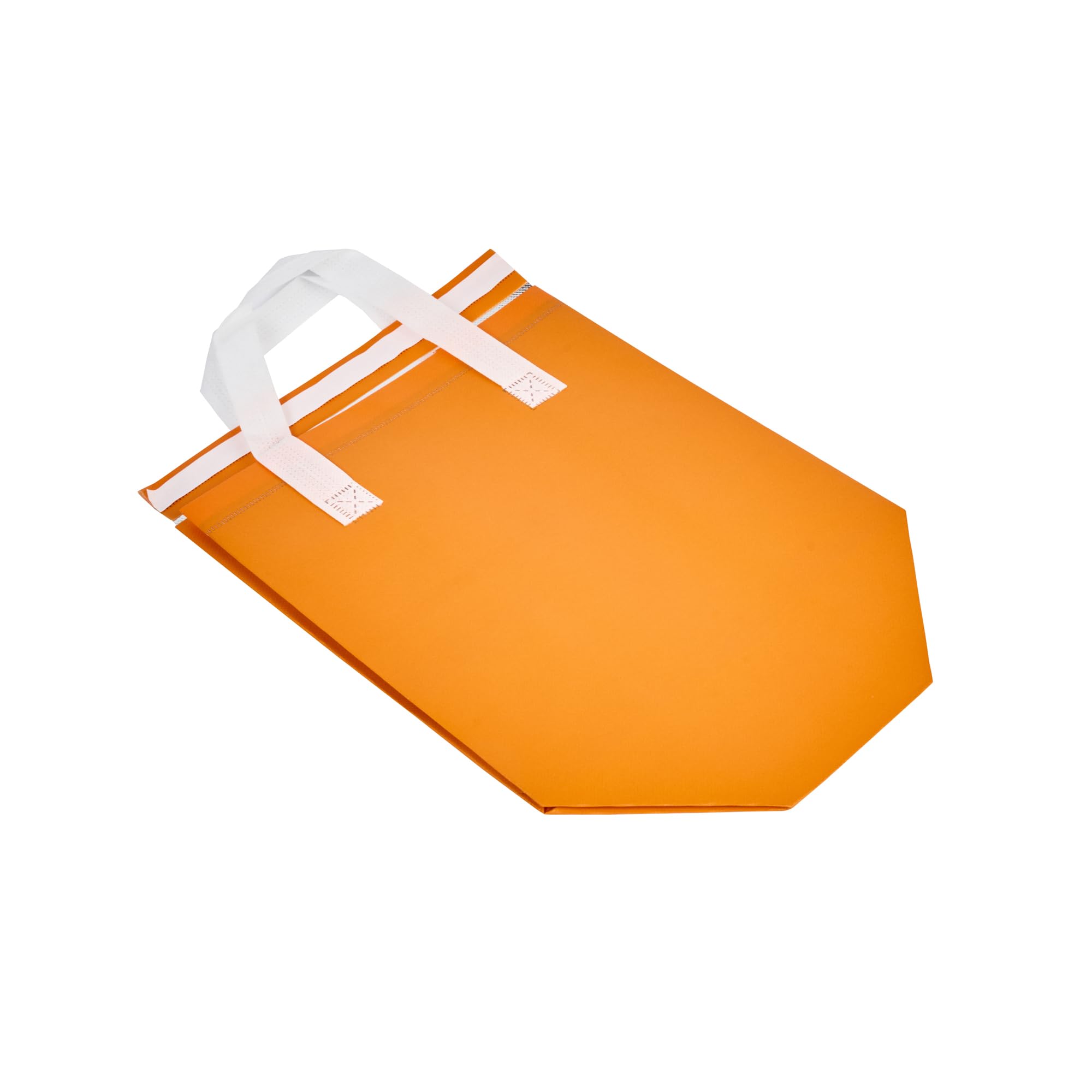 Restaurantware Insulated Delivery Bags 100 Count 9.45 x 5.91 x 10.24 Inches Nonwoven Take Out Bags For Food With Sturdy Handles, Orange Insulated Grocery Bags Tamper-Evident Foldable