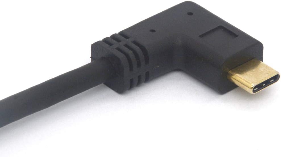 OpenII Angled USB 3.1 Type C Cable Adapter Type-C Male to Female Extender Cord Thunderbolt 3 Charger USB c to c Charging Sync Cable (Side Angle To Female) - Image 4