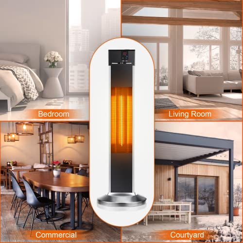 Electric Space Heaters for Indoor Use Large Room, Infrared Heater w
