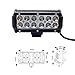 Kawell 36W Offroad Led Work Light Bar 7 Inches Cree 6000K LED Flood Beam Super Bright Light Bar for 4x4 Jeep Tractor Marine Truck Boat