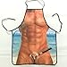 HJLHYL Magnifying glass apron personality creative Funny apron cute couple aprons