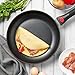 Nonstick Frying Pan 11 Inch Stir Fry Pan Suitable for Induction Cooker Hard-anodized Nonstick Omelette Pan with a Soft Removable Handle, Scratch-resistant Surface PFOA Free, Black